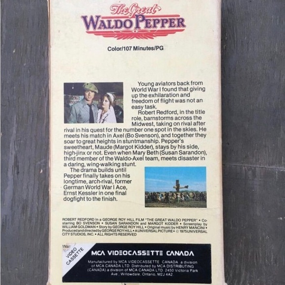 1975 The great Waldo Pepper VHS - Picture 2 of 3